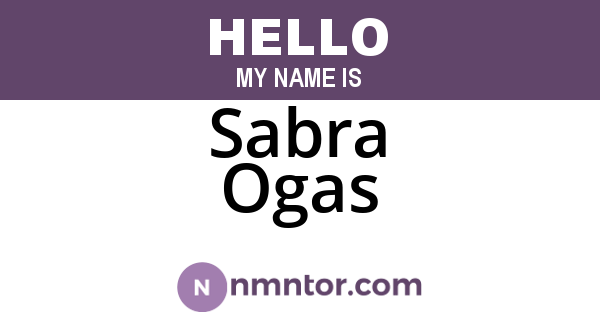 Sabra Ogas