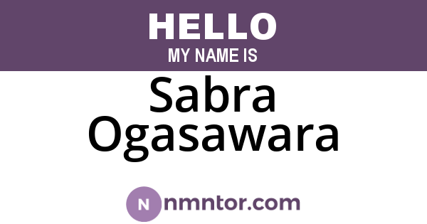 Sabra Ogasawara
