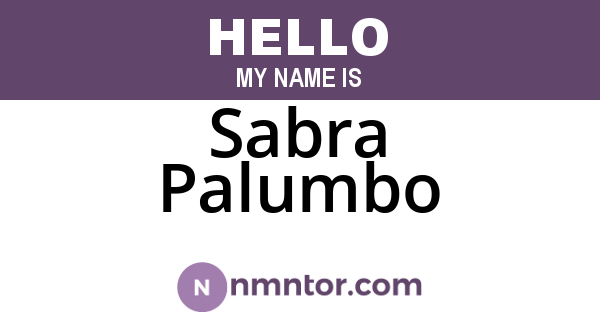 Sabra Palumbo