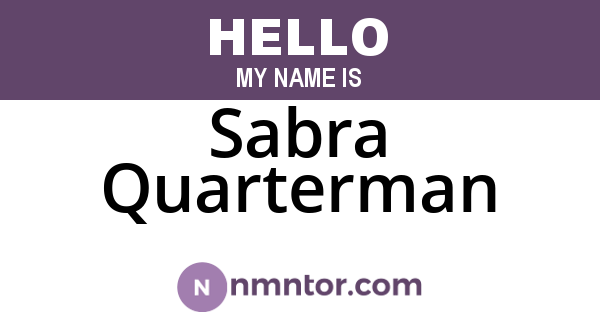 Sabra Quarterman