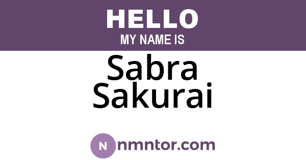 Sabra Sakurai