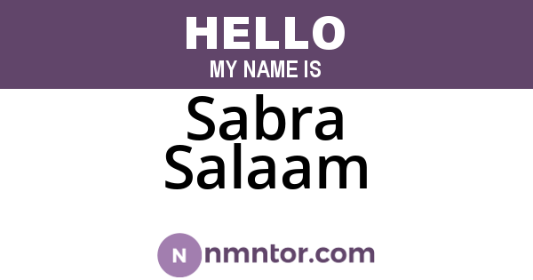 Sabra Salaam