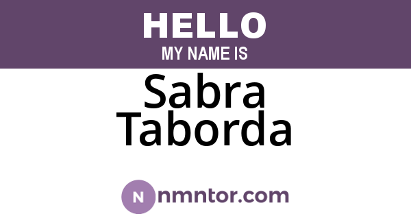 Sabra Taborda
