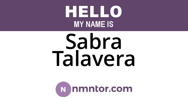 Sabra Talavera