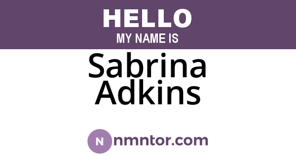 Sabrina Adkins