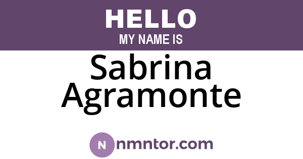 Sabrina Agramonte