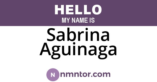 Sabrina Aguinaga