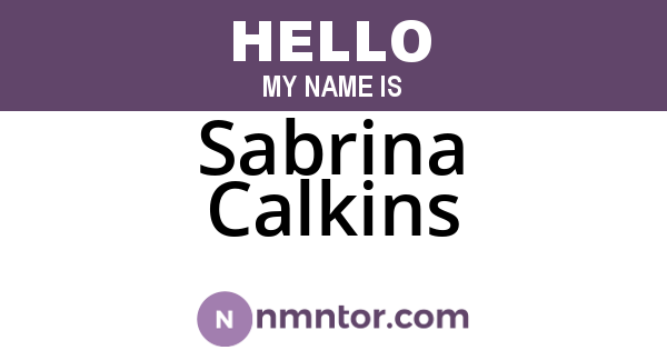 Sabrina Calkins