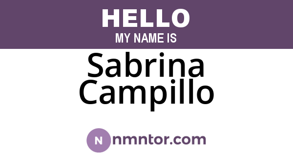 Sabrina Campillo