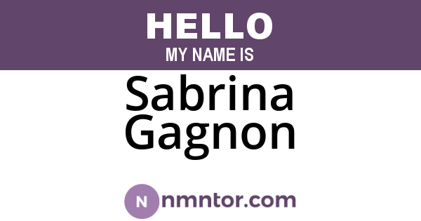 Sabrina Gagnon