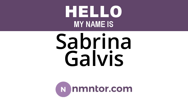 Sabrina Galvis