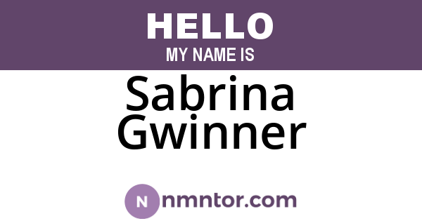 Sabrina Gwinner