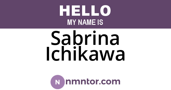 Sabrina Ichikawa