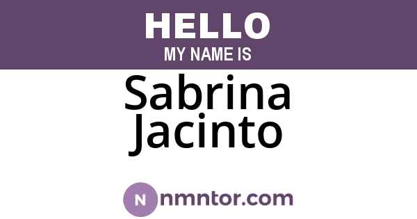 Sabrina Jacinto