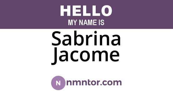 Sabrina Jacome