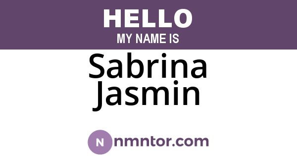 Sabrina Jasmin