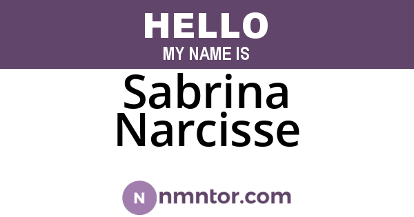 Sabrina Narcisse