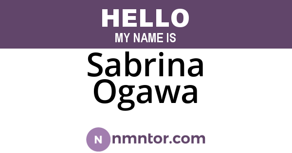 Sabrina Ogawa