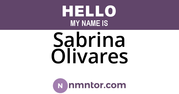 Sabrina Olivares