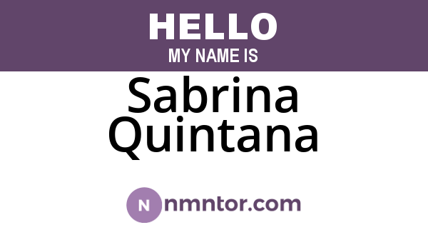 Sabrina Quintana