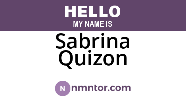 Sabrina Quizon