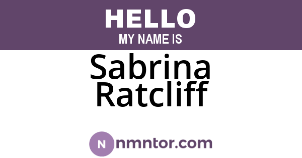 Sabrina Ratcliff