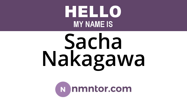 Sacha Nakagawa