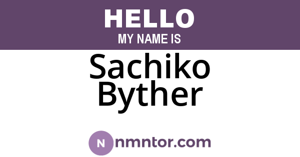 Sachiko Byther