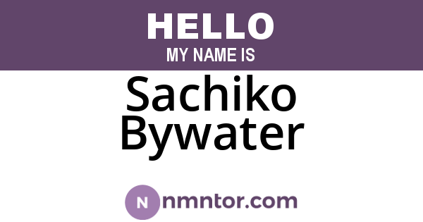 Sachiko Bywater