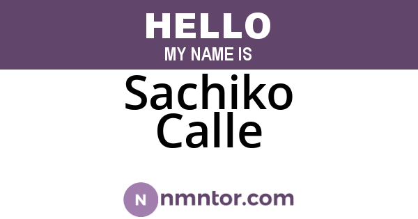 Sachiko Calle