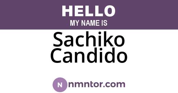 Sachiko Candido