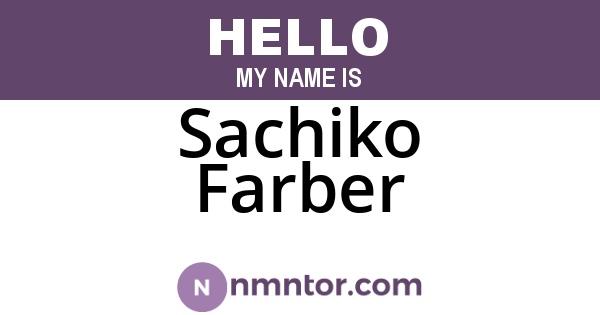 Sachiko Farber