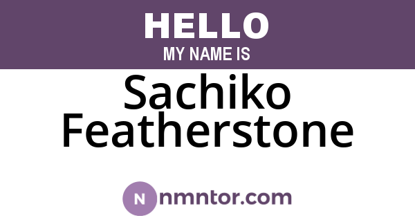 Sachiko Featherstone