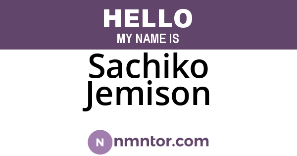 Sachiko Jemison