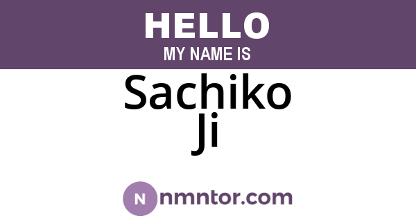 Sachiko Ji