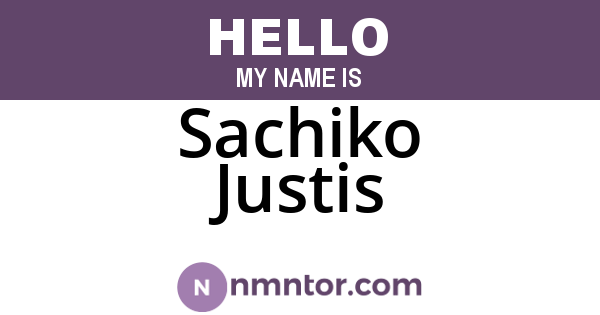 Sachiko Justis