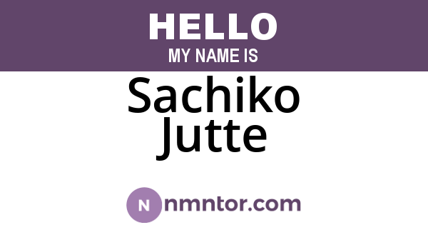 Sachiko Jutte