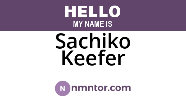 Sachiko Keefer