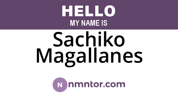 Sachiko Magallanes