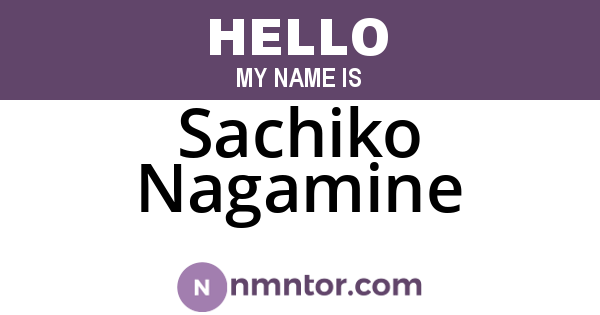 Sachiko Nagamine