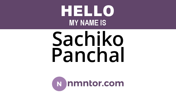 Sachiko Panchal
