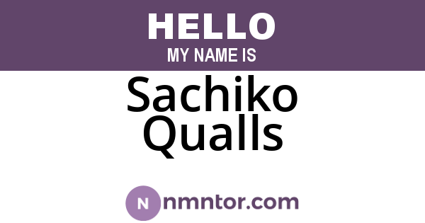 Sachiko Qualls