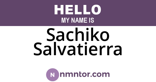 Sachiko Salvatierra