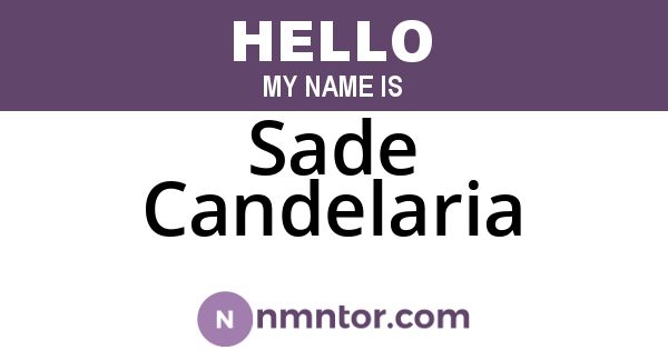 Sade Candelaria