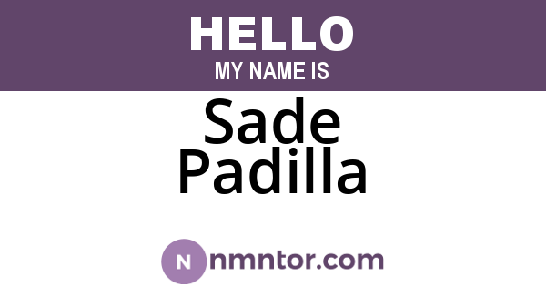 Sade Padilla