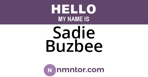 Sadie Buzbee