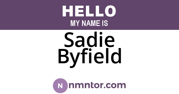 Sadie Byfield