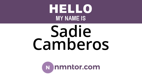 Sadie Camberos