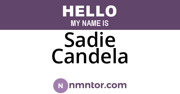 Sadie Candela