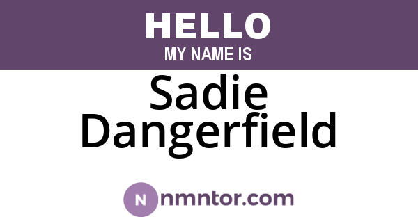 Sadie Dangerfield